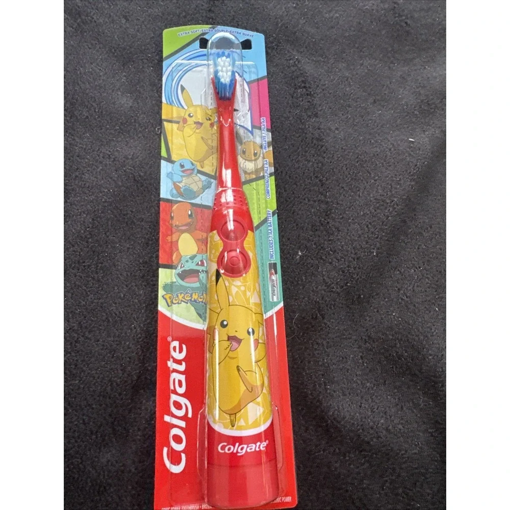 Colgate Kids‎ Toothbrush Battery Powered Electric Extra Soft Bristles Pokemon